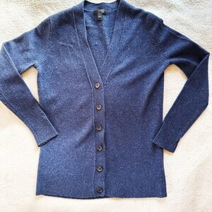 Madewell marled blue merino cardigan in great condition.